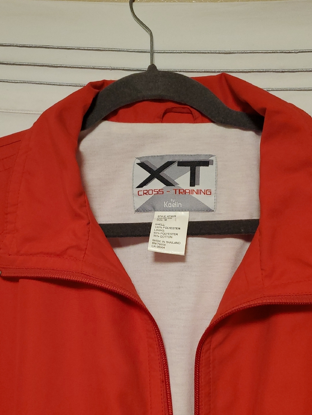 Kaelin Vintage XT Cross-Training Red Zip Jacket